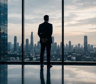 Executive weighing a strategic decision in a Johannesburg office